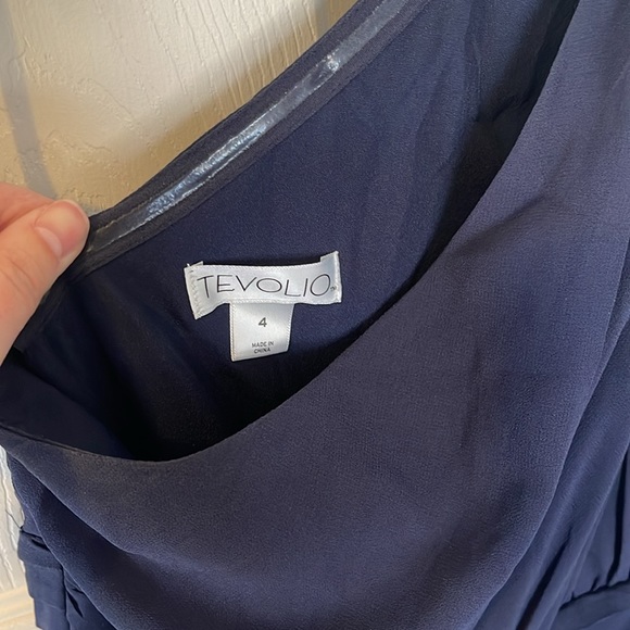 Size 4 Navy Blue Formal Dress - Picture 4 of 4